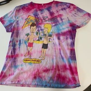 Tie Dye Beavis & Butthead “Spring Break” Tee